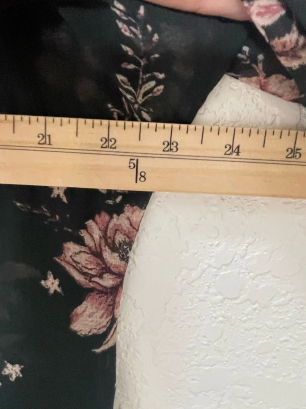 Free People Black Pink Floral Maxi Dress Sheer Long Sleeve Tiered Boho Sz Small - Picture 10 of 16